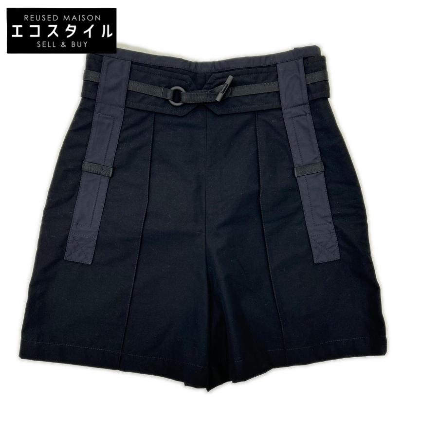 HERMES エルメス 3E0407DP 23SS ブラック コットン キュロットパンツ