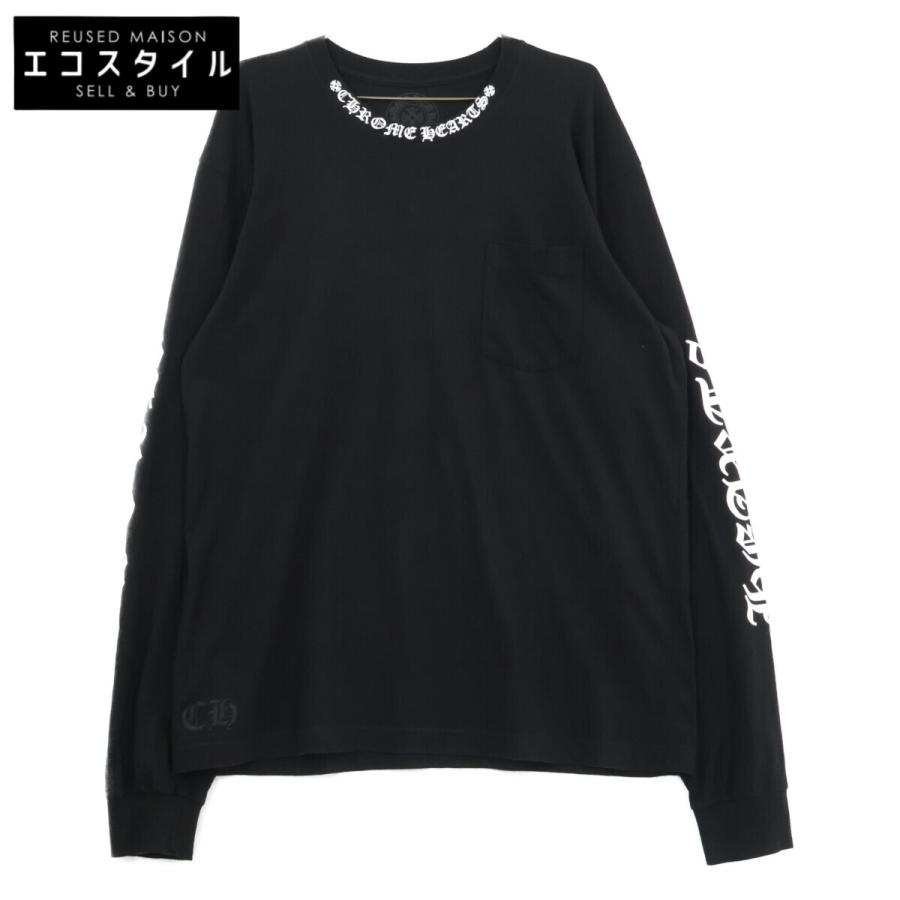 美品/国内正規 Chrome Hearts クロムハーツ Neck Logo Long Sleeve Tee 