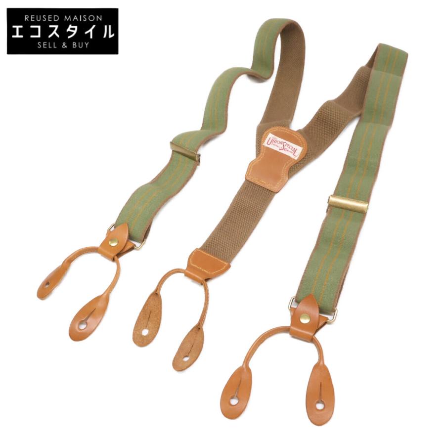 美品 FREEWHEELERS フリーホイーラーズ HEAVY STRONGHOLD SUSPENDERS
