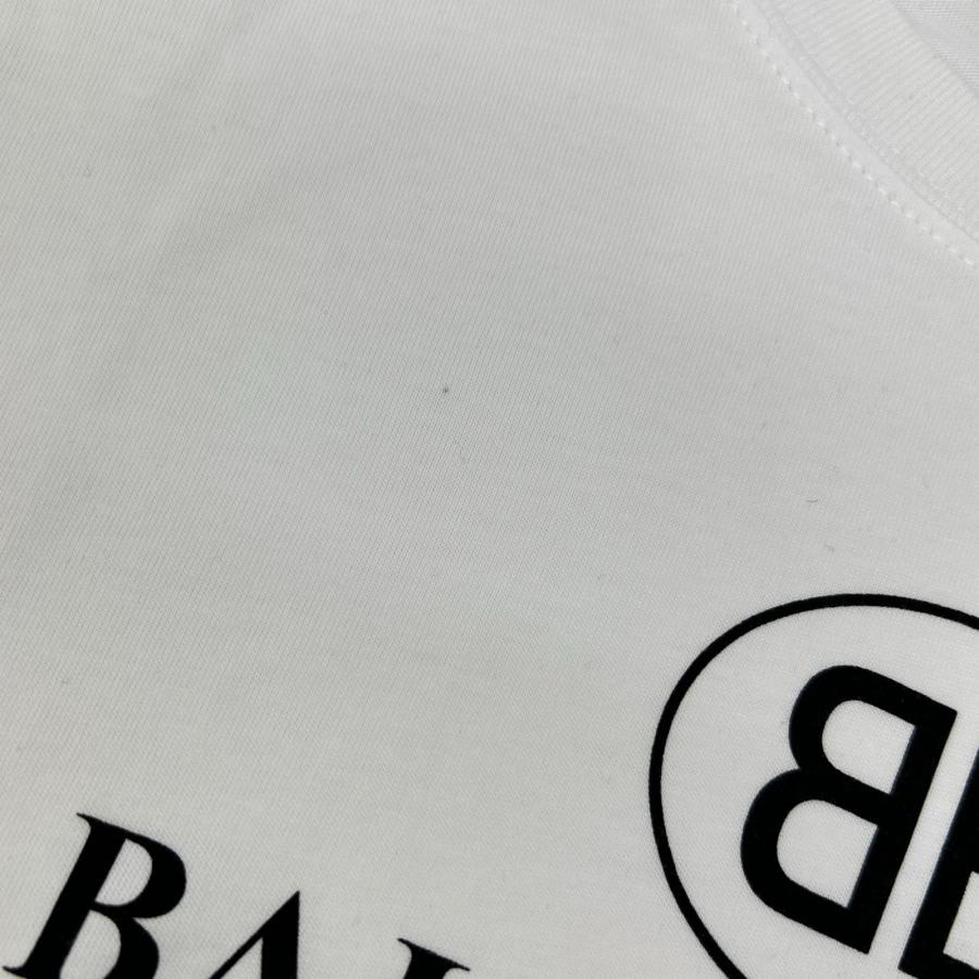 BALENCIAGA（バレンシアガ） 18年 556110 ホワイト ロゴ Tシャツ