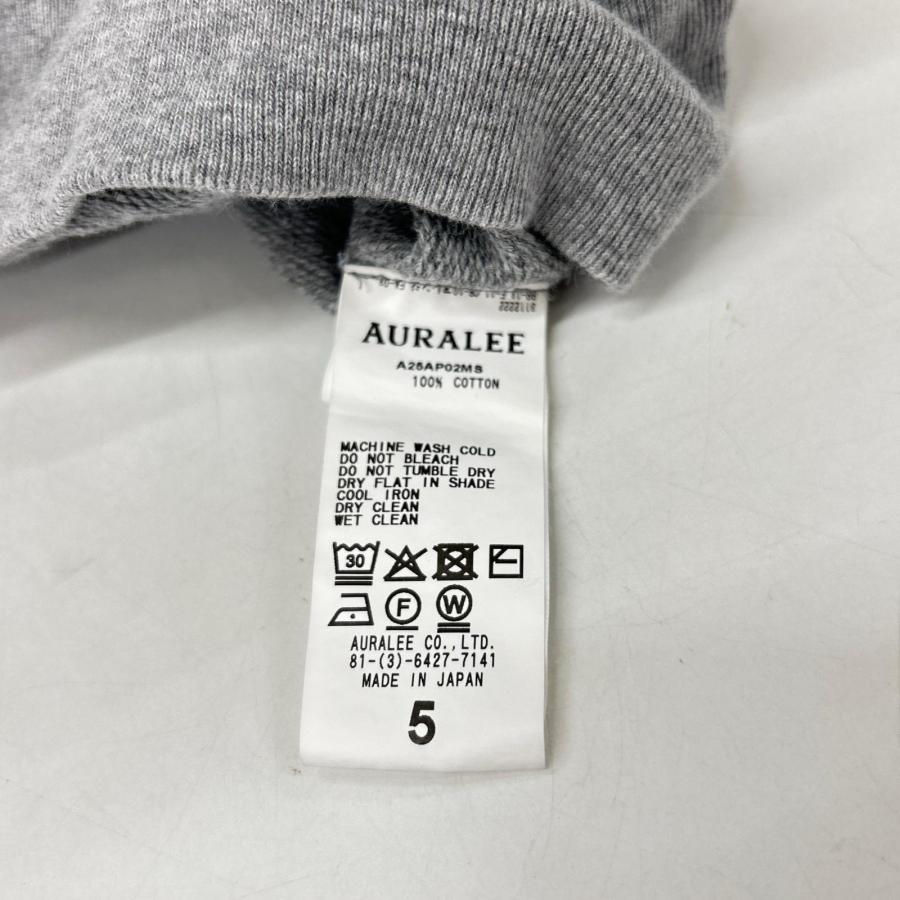 美品/ AURALEE オーラリー A25AP02MS PRODUCT DYED PIMA LIGHT SWEAT P