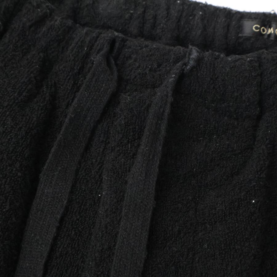 COMOLI コモリ 22SS V01-03022 ブラック シルクパイル ドロー