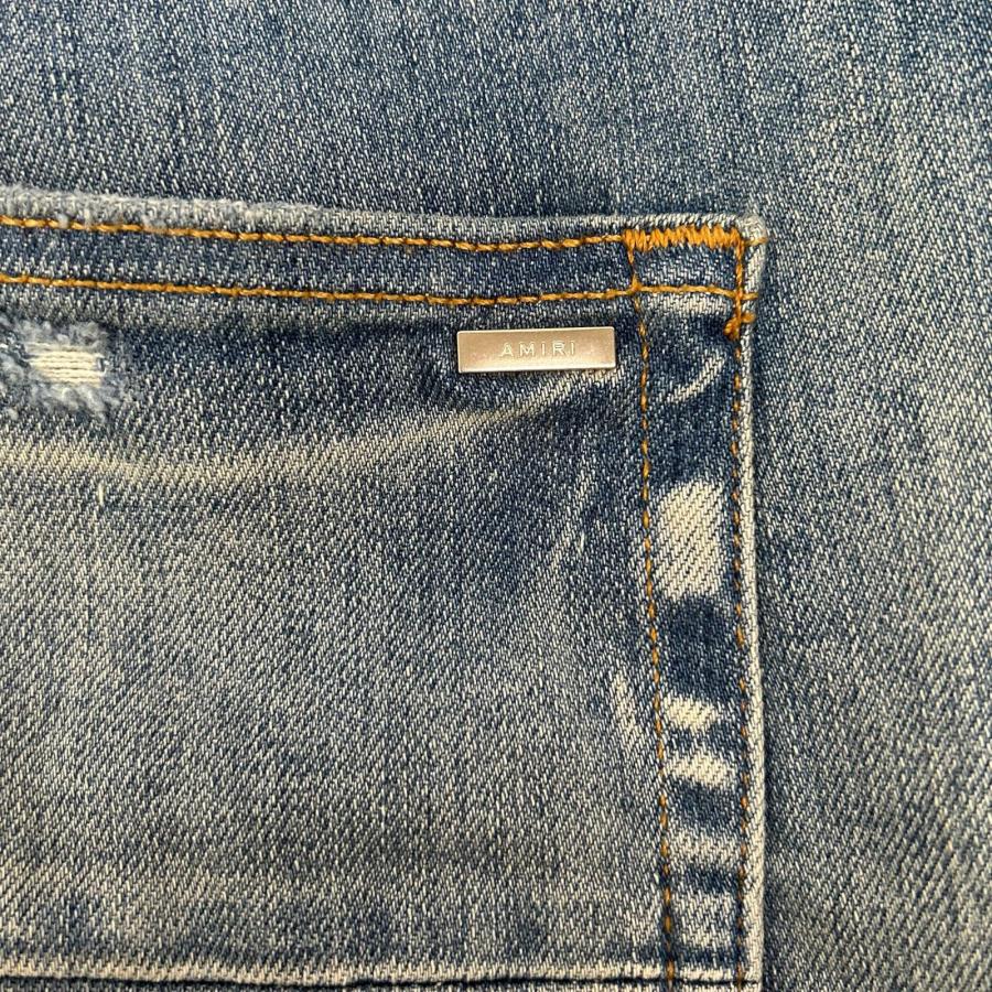 AMIRI アミリ ブルー ダメージ加工 デニムパンツ 36 ボトムス コットン