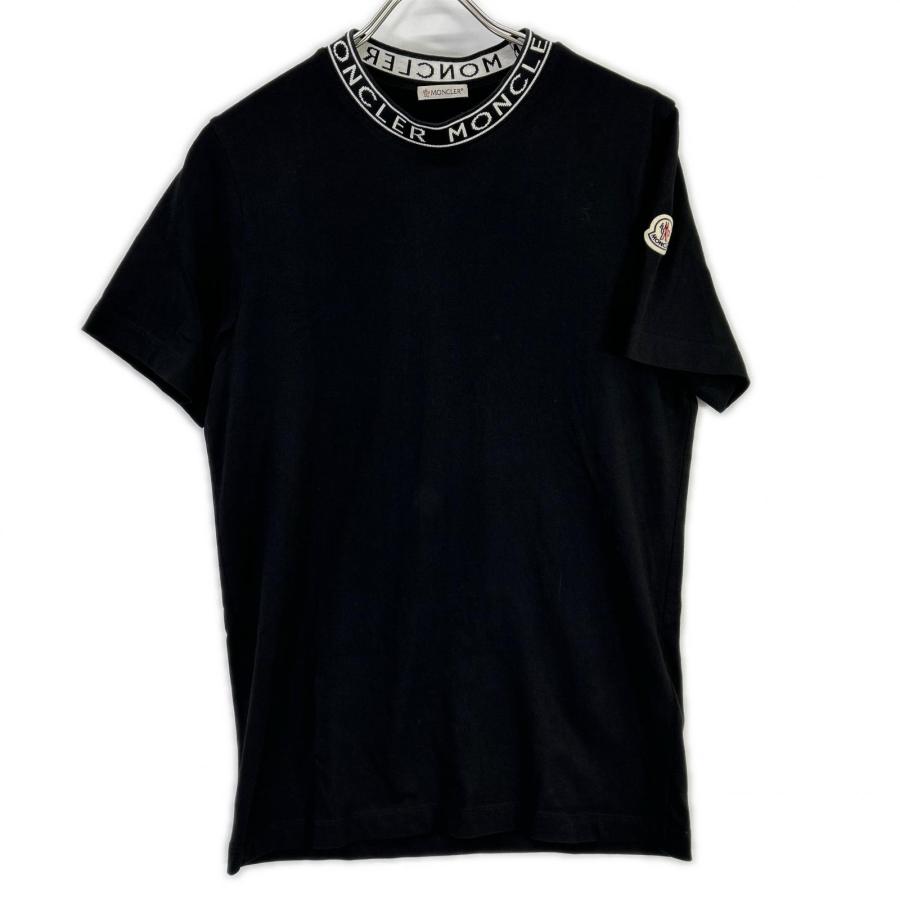 モンクレ　Tシャツ MONCLER（モンクレール） 22年 ブラック ロゴカラー Tシャツ ブラック