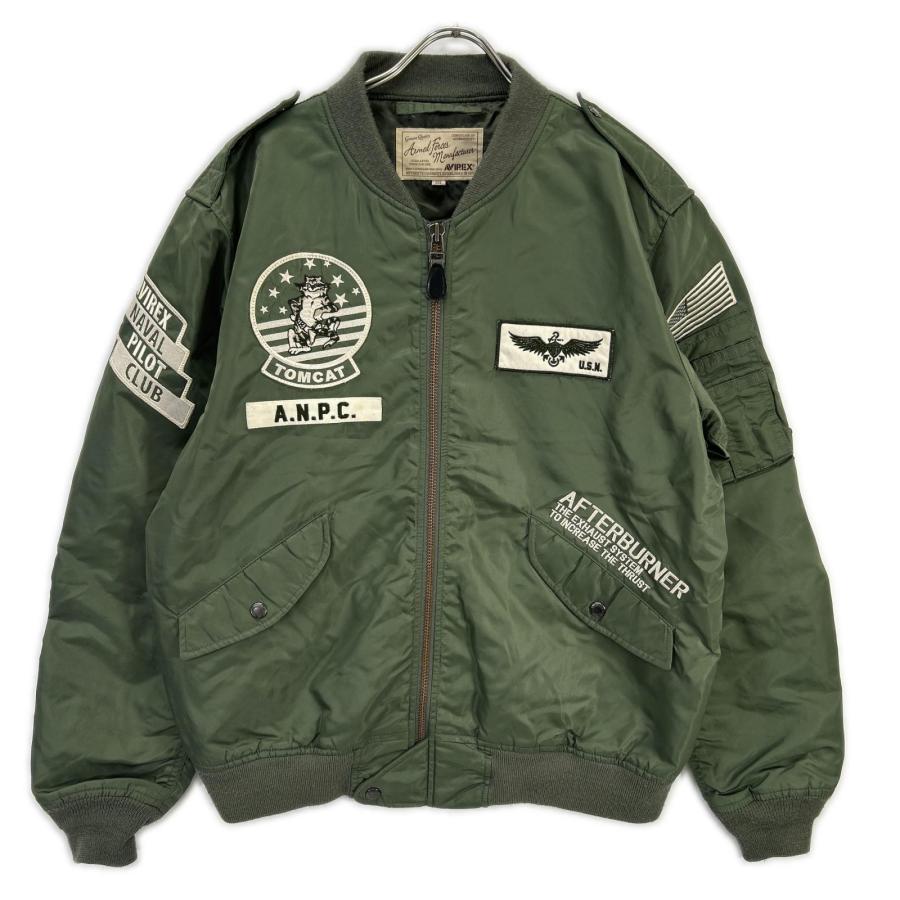 AVIREX U.S. NAVY ミリタリージャケット カーキ AVIREX（アヴィレックス） カーキ 6182137 L-2B TOMCAT トムキャット