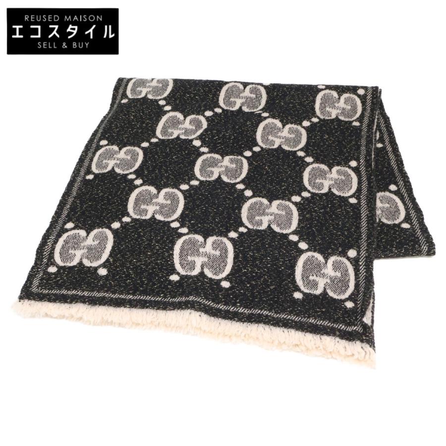 GUCCI（グッチ） 598993 GGロゴ リバーシブル マフラー レディース