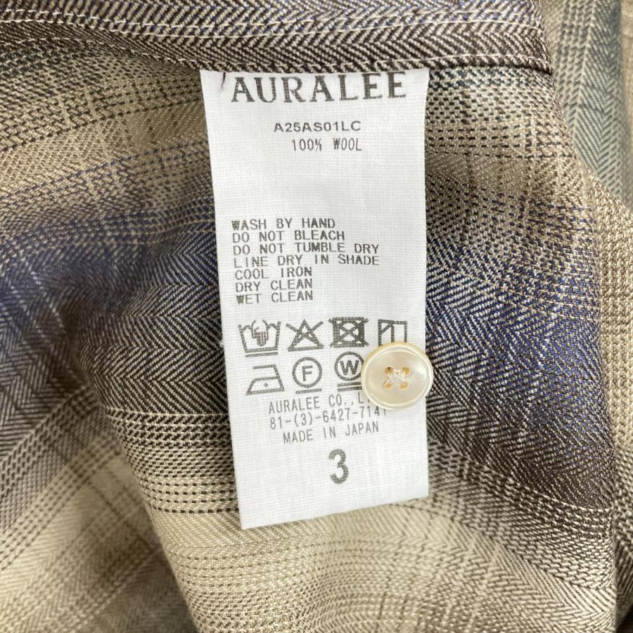 AURALEE（オーラリー） 25AW A25AS01LC ベージュ SUPER LIGHT WOOL