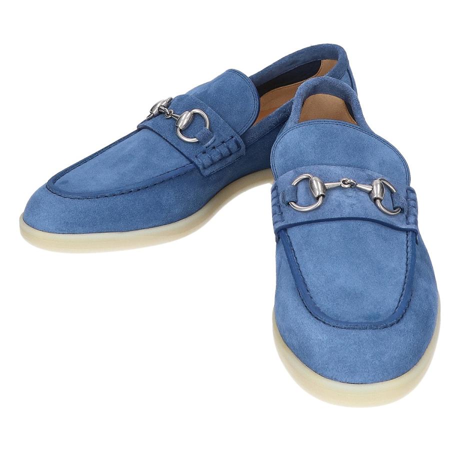 GUCCI（グッチ） 新品同様 782672 ブルー スエード ホースビット