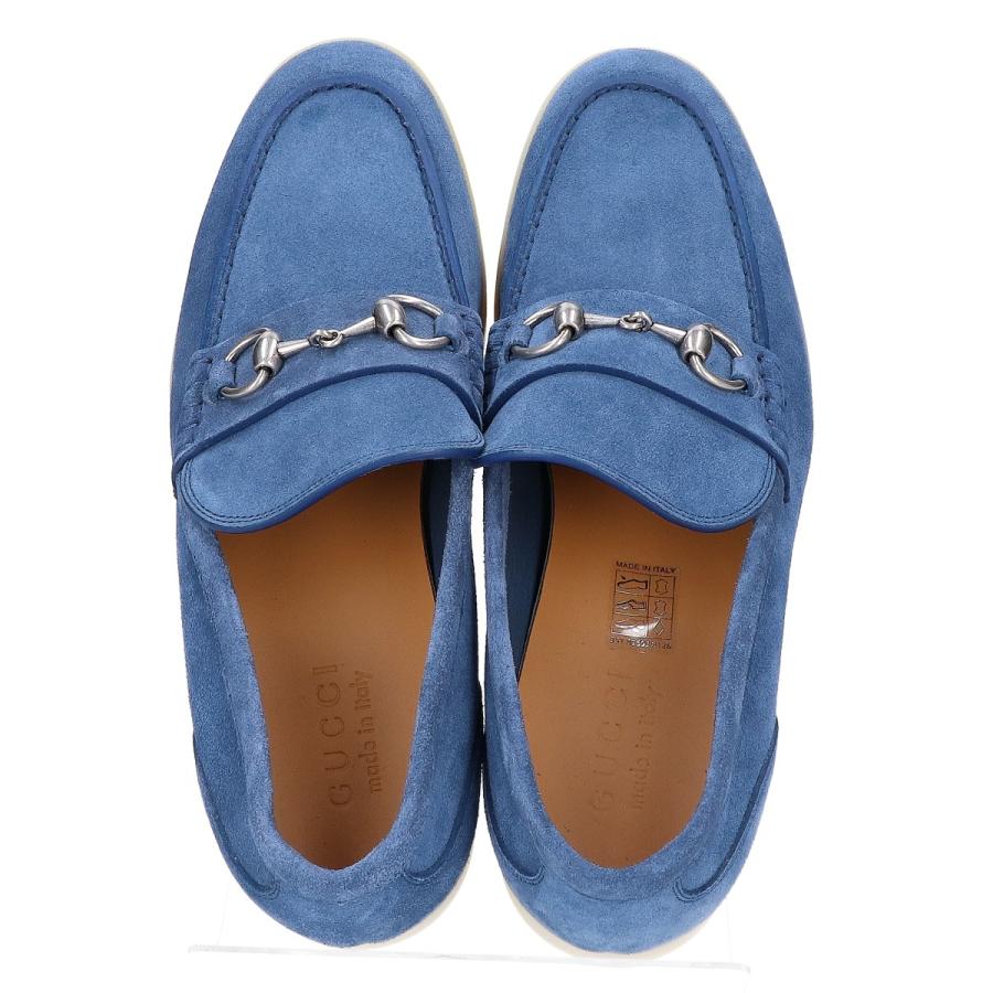 GUCCI（グッチ） 新品同様 782672 ブルー スエード ホースビット