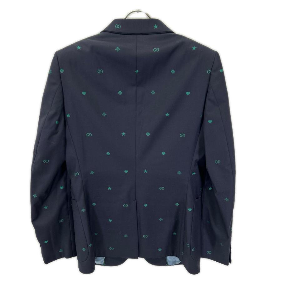 GUCCI（グッチ） 581688 ネイビー ミケーレ期 ウール GG Bee 総柄
