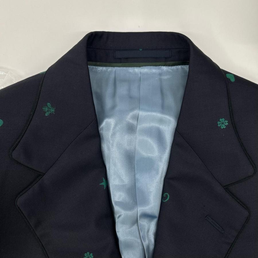 GUCCI（グッチ） 581688 ネイビー ミケーレ期 ウール GG Bee 総柄