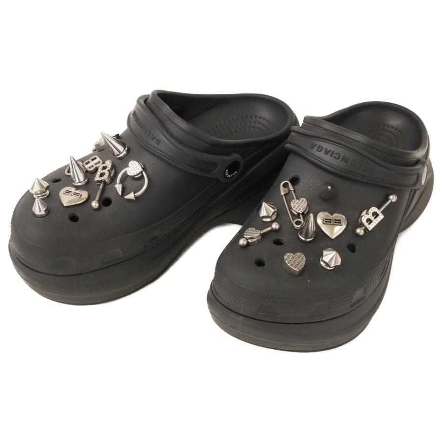 BALENCIAGA クロックス 値段交渉可 BALENCIAGA（バレンシアガ） xCROCSクロックス メタルジビッツ