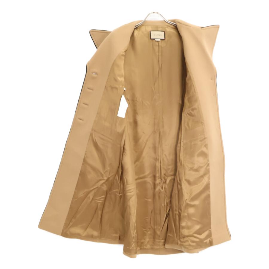 (大幅値下げ)【美品】GUCCI ロングコート　ブラウン　M〜L GUCCI（グッチ） 美品/国内正規 652015 ウール シングル ロング コート