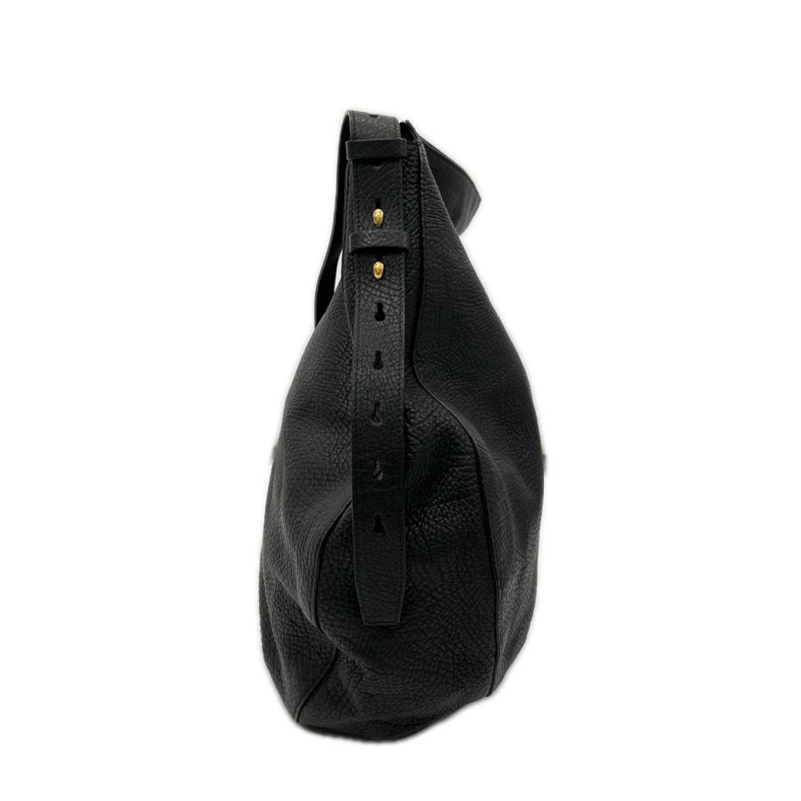 BURBERRY ラージ ナイトバッグ ブラック BURBERRY（バーバリー） 美品 Knight Bag Large グレイニーカーフ
