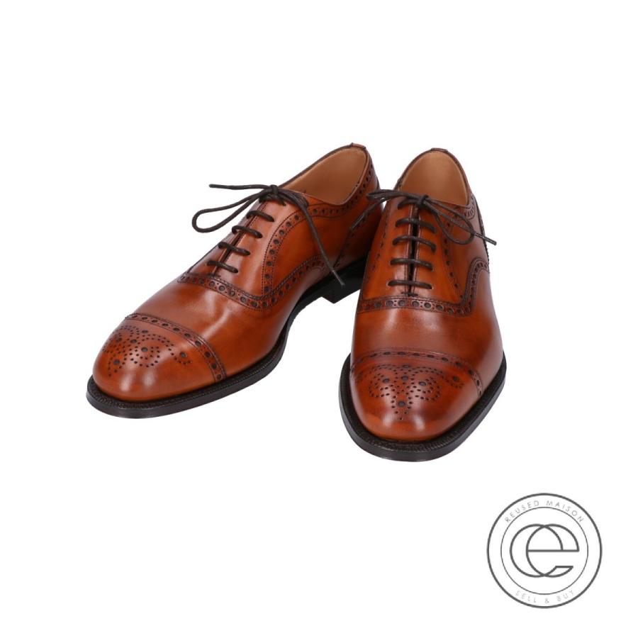 未使用 Church 39 S チャーチ Diplomat ディプロマット ブラウン パンチドキャップトゥシューズ メンズ 75f 173ラスト 送料0円