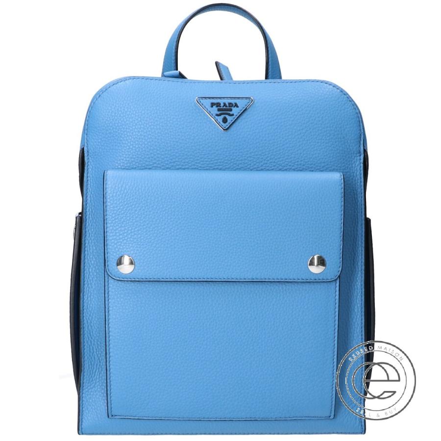 新品未使用 Prada プラダ 2vz040 2eyt F0p9s レザーバックパック Mare ライトブルー メンズ ブランドショップエコスタイル 通販 Yahoo ショッピング