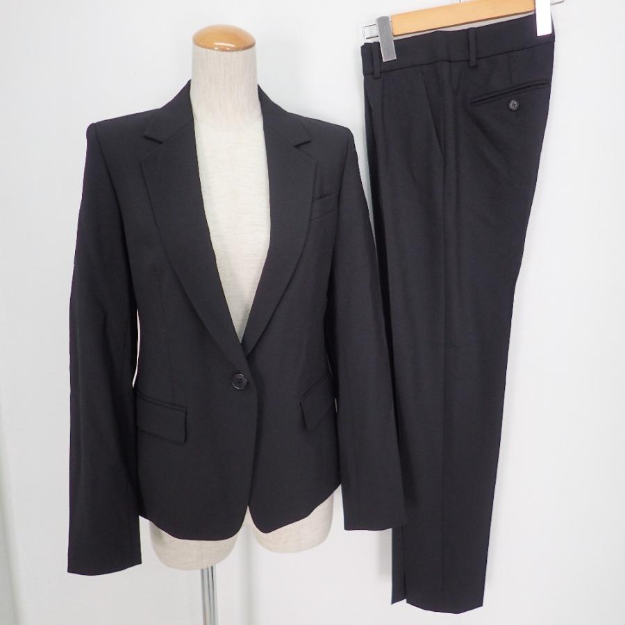美品 19年 Theoryセオリー 01 01 ウール 1bテーラードジャケット パンツ スーツ ブラック レディース ブランドショップエコスタイル 通販 Yahoo ショッピング