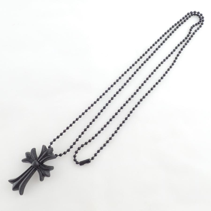 美品 Chrome Heartsクロムハーツ 青山店周年記念 Rubber Ch Crs Sml ラバー Chクロス スモール ネックレス ブラック ブランドショップエコスタイル 通販 Yahoo ショッピング