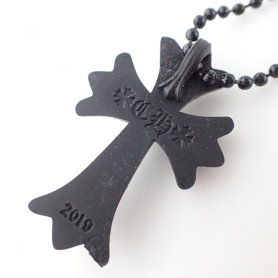 美品 Chrome Heartsクロムハーツ 青山店周年記念 Rubber Ch Crs Sml ラバー Chクロス スモール ネックレス ブラック ブランドショップエコスタイル 通販 Yahoo ショッピング
