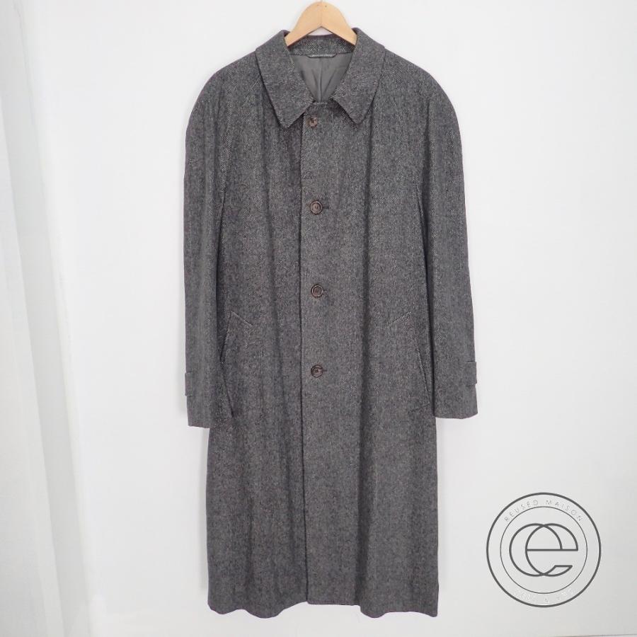 国内正規 Canaliカナーリ ヘリンボーン カシミヤ100 シングルロングコート52 グレー メンズ ブランドショップエコスタイル 通販 Yahoo ショッピング