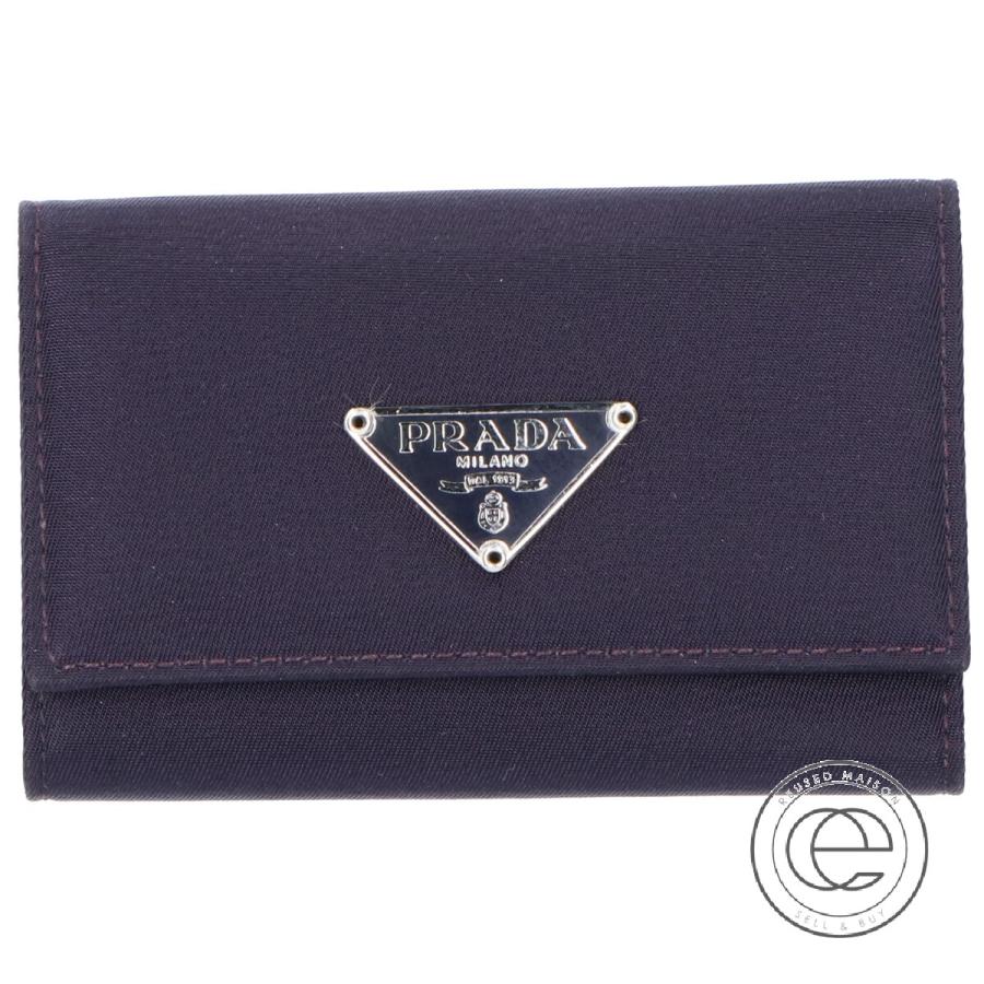 新品同様 Prada プラダ Depos ナイロン レザー 6連フックキーケース ブラック メンズ ブランドショップエコスタイル 通販 Yahoo ショッピング