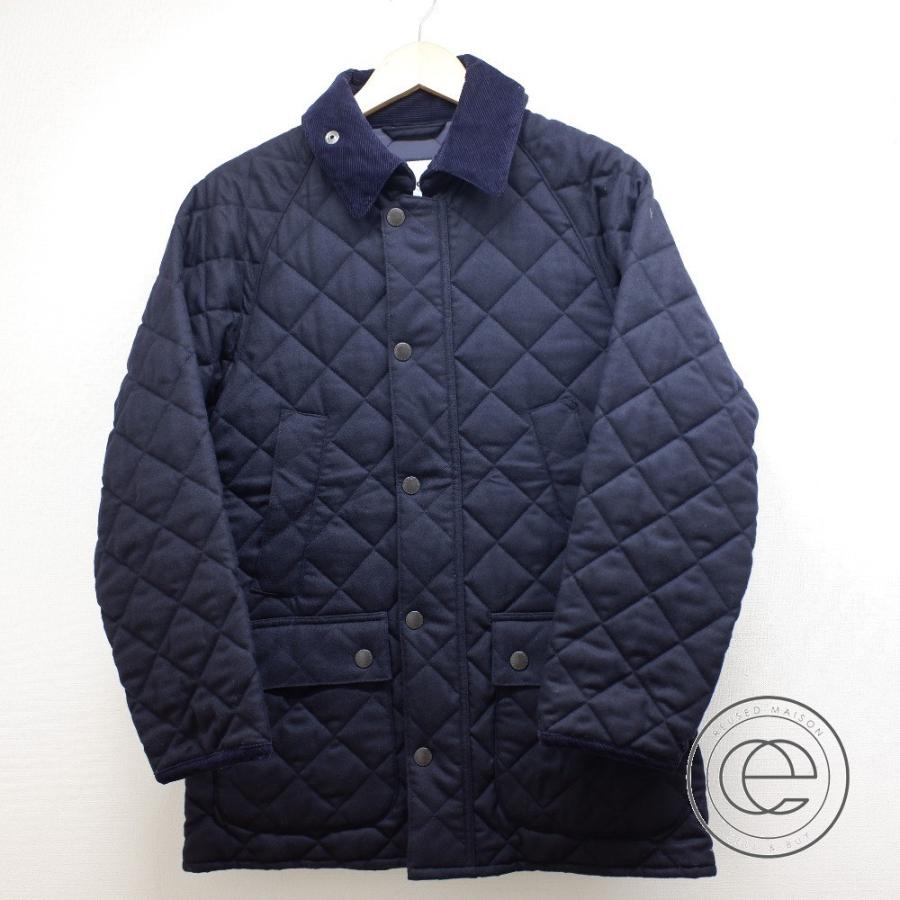 Barbour バブアー Shipsシップス モダンフィット ビデイル ウール キルティング ジャケット ネイビー メンズ 36 ブランドショップエコスタイル 通販 Yahoo ショッピング