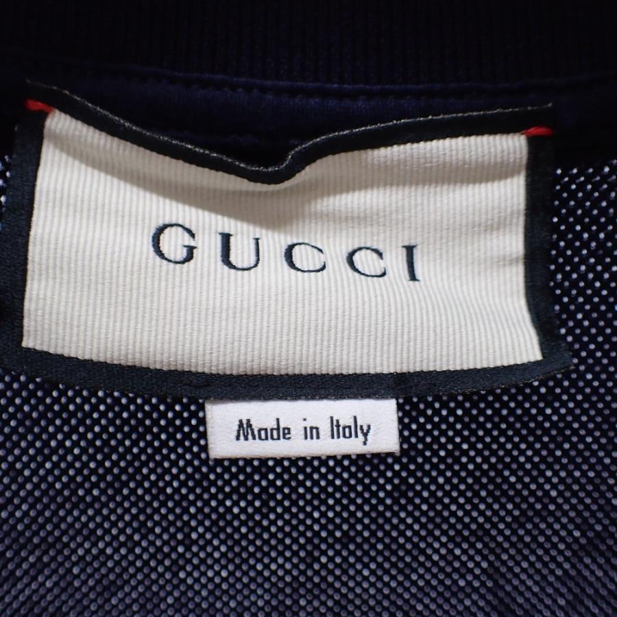 GUCCI（グッチ） 国内正規/ 574085 シンボル刺繍入り 半袖ポロシャツ