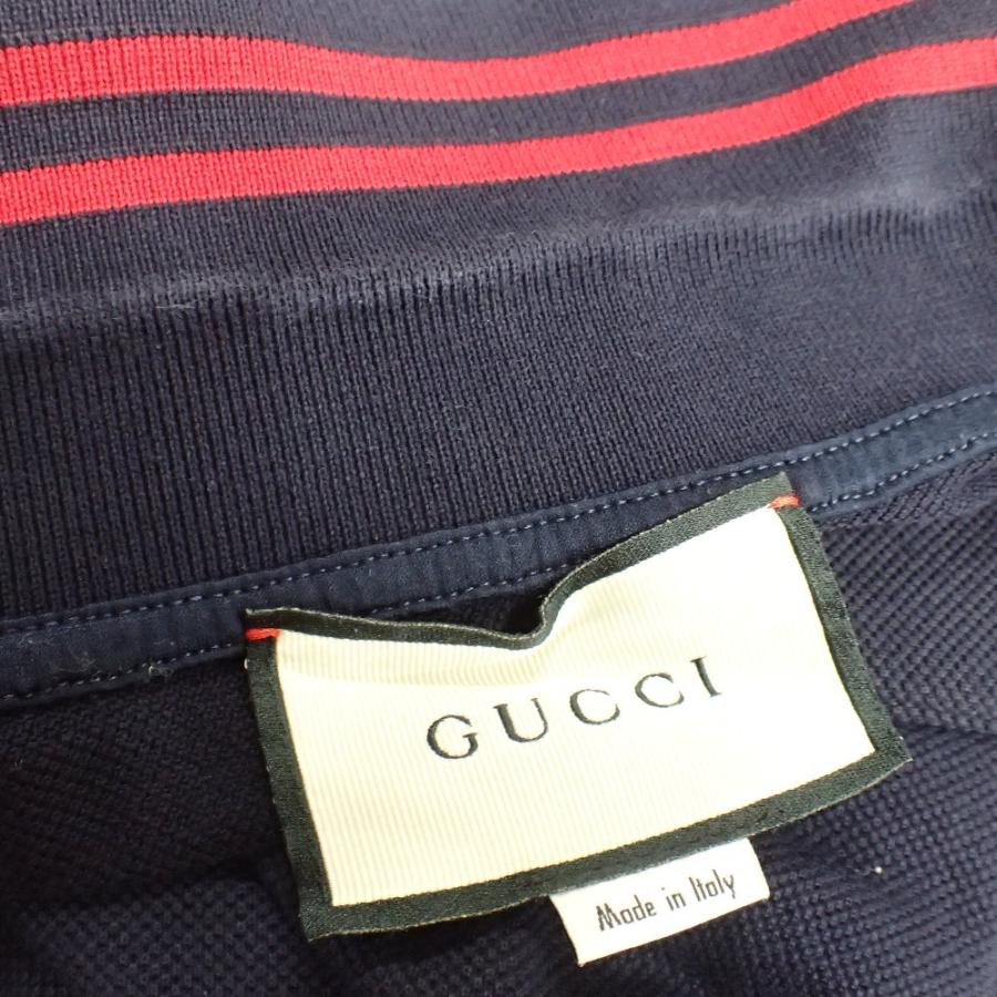 GUCCI（グッチ） 国内正規/ 574085 シンボル刺繍入り 半袖ポロシャツ