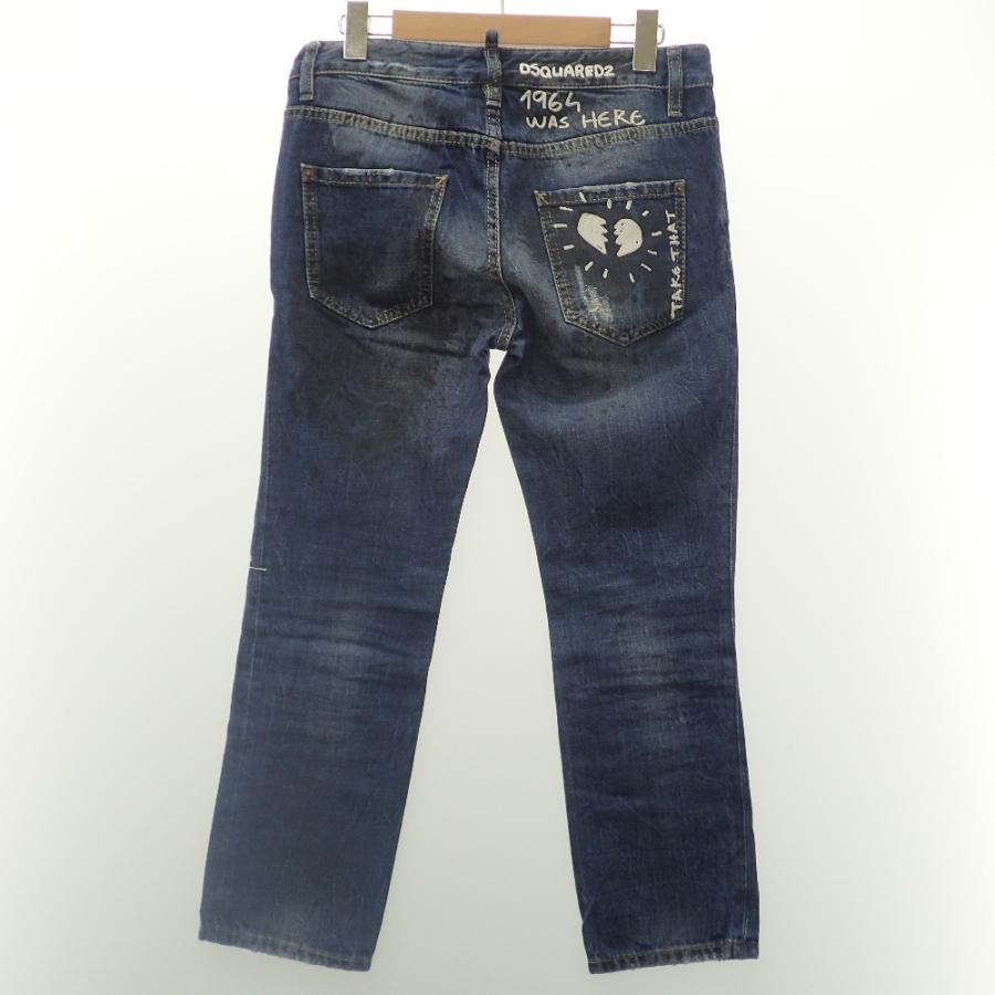 DSQUARED2 美品/正規 ディースクエアード S72LA0735 バスキアペイント 