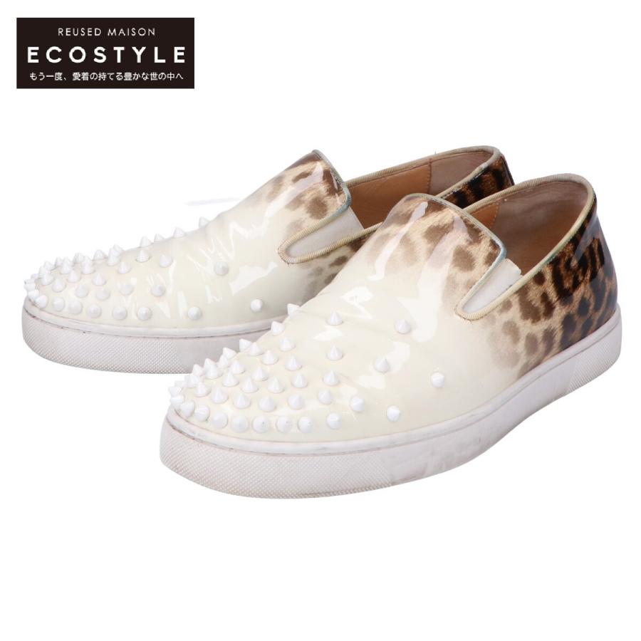Christian Louboutin レオパード柄グラデーション パテントレザー 