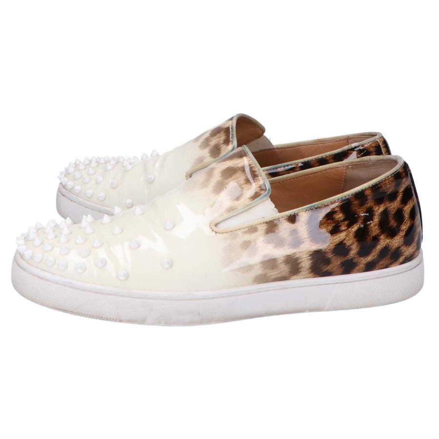 Christian Louboutin レオパード柄グラデーション パテントレザー 