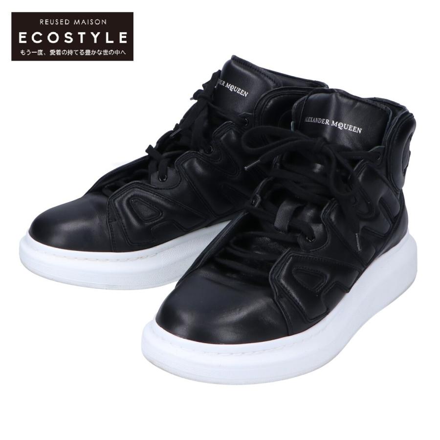 美品】アレキサンダーマックイーン レザーハイカットスニーカー