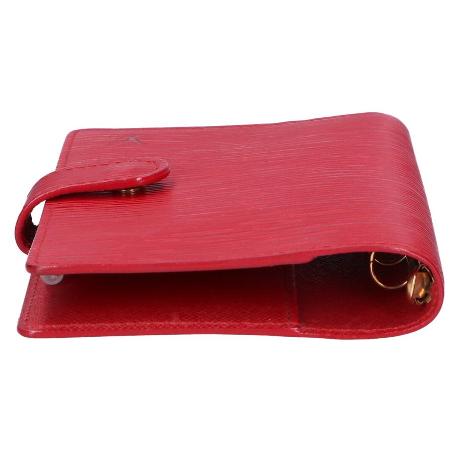 薄紅：ルイ・ヴィトン　エピ　ミニ手帳カバー　美品 ルイヴィトンエピシステム手帳カバーミニ6 RED