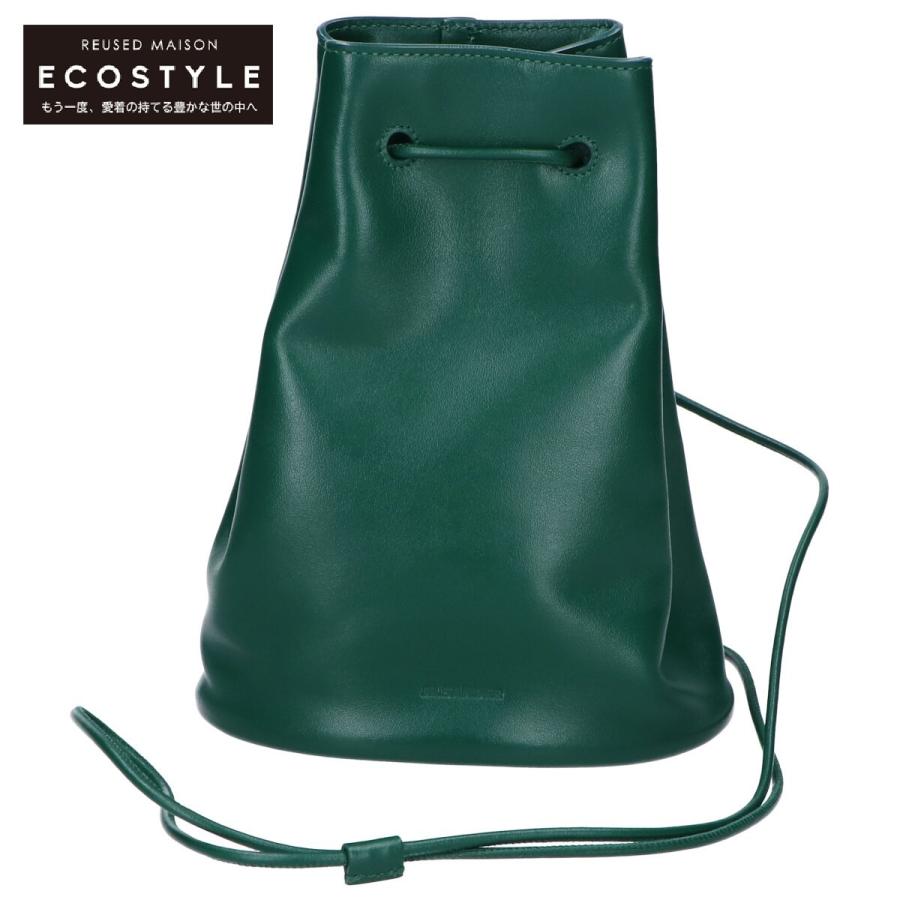 JIL SANDER（ジルサンダー） 美品/ レザー ロゴ入り 巾着 ショルダー
