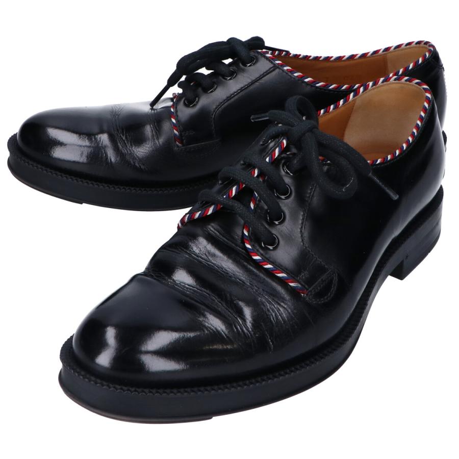 GUCCI（グッチ） 523278 トリコロールステッチ 外羽根 レザープレーン