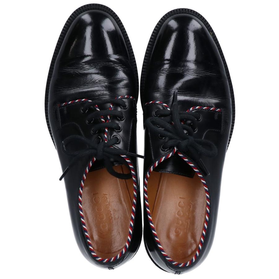 GUCCI（グッチ） 523278 トリコロールステッチ 外羽根 レザープレーン