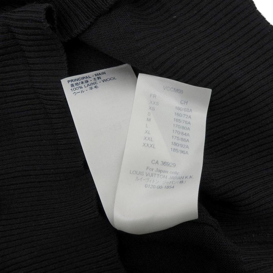 LOUIS VUITTON ルイ・ヴィトン ワッペン刺繍 セーター ブラック