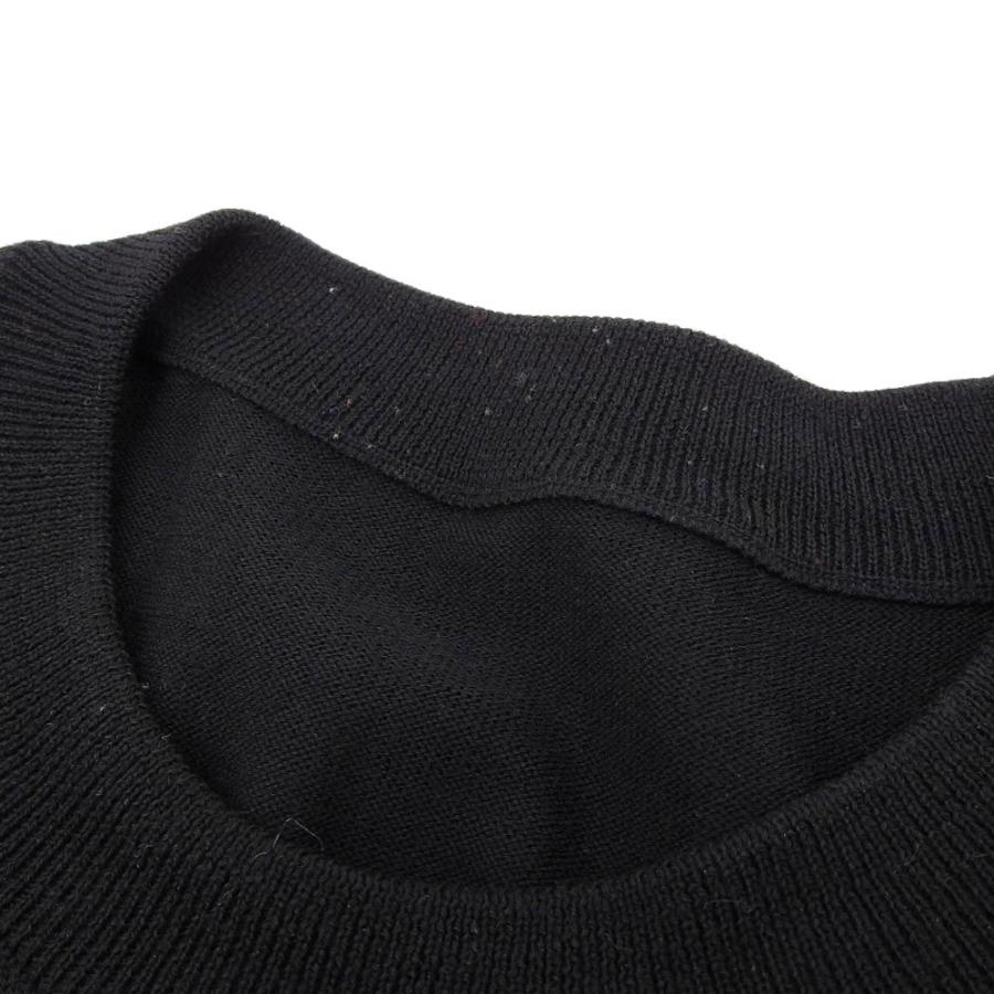 LOUIS VUITTON ルイ・ヴィトン ワッペン刺繍 セーター ブラック