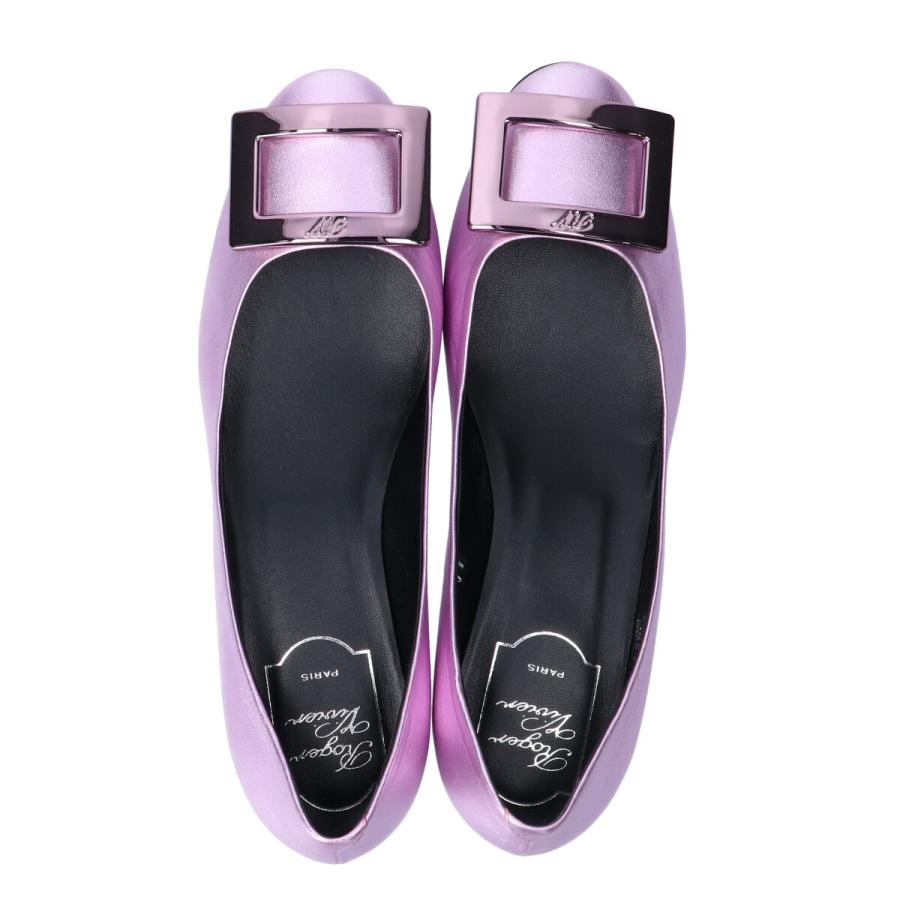新品同様 Roger Vivier ロジェ・ヴィヴィエ メタルバックル メタリック 