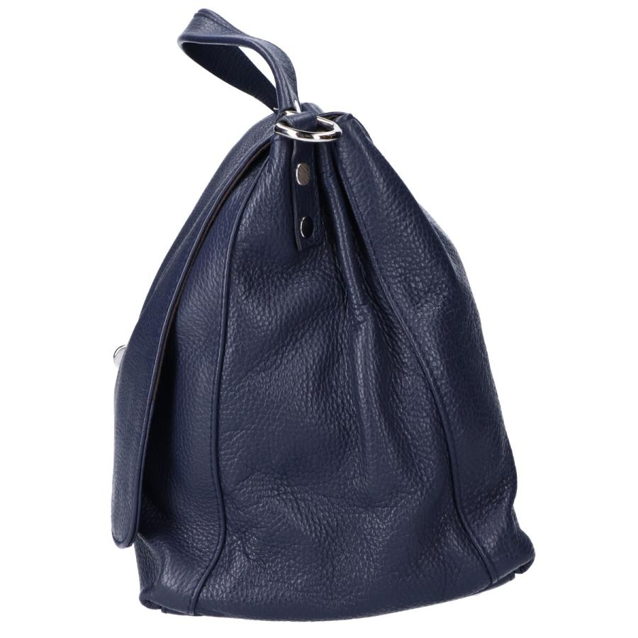 美品 ザラネート ポスティーナ L ネイビー 大容量 ショルダーバッグ