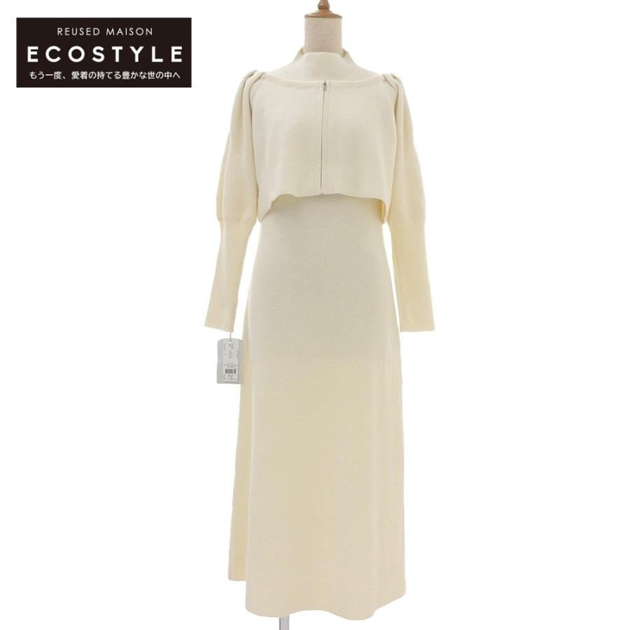 新品同様 CELFORD セルフォード レイヤードニットワンピース  