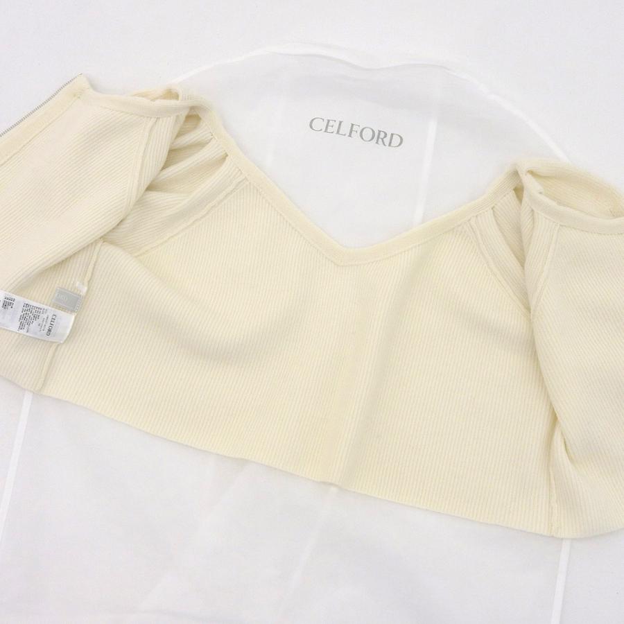 新品同様 CELFORD セルフォード レイヤードニットワンピース