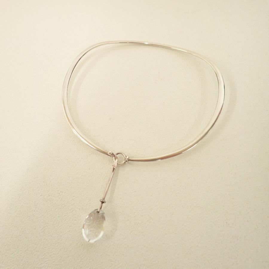 限定値下げ　ジョージジェンセン デュウドロップ ダイヤ ネックレス ネックリング 限定値下げ ジョージジェンセン デュウドロップ ダイヤ ネックレス