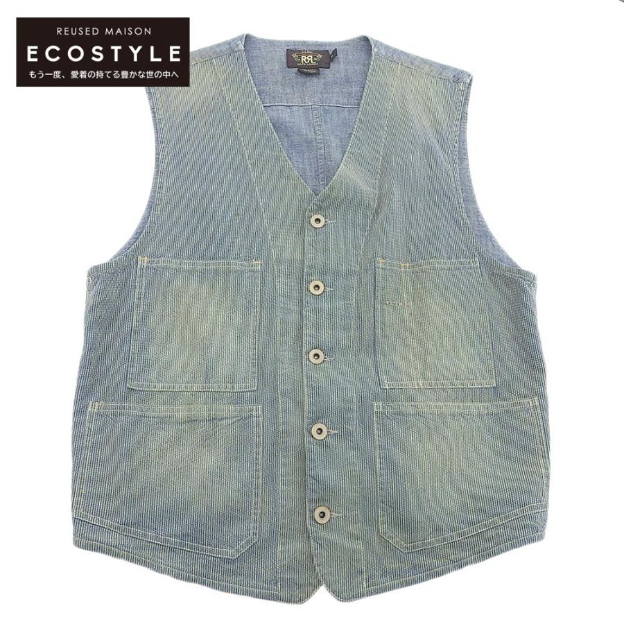 RRL ダブルアールエル ヒッコリー デニム ストライプ ベスト 正規