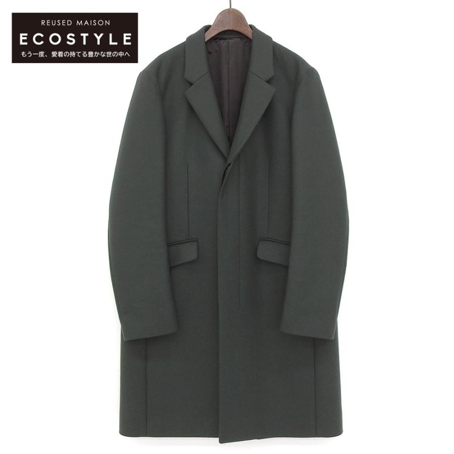 美品 Knott ノット メルトン チェスターコート 2 ダークグリーン メンズ ブランドリユースショップエコスタイル 通販 Yahoo ショッピング