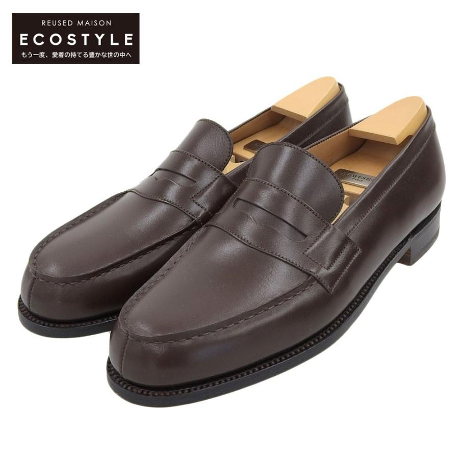 未使用 J.M. WESTON ジェイエムウエストン 180 カーフシグニチャー ローファー シューズ メンズ ブラウン 7 / B