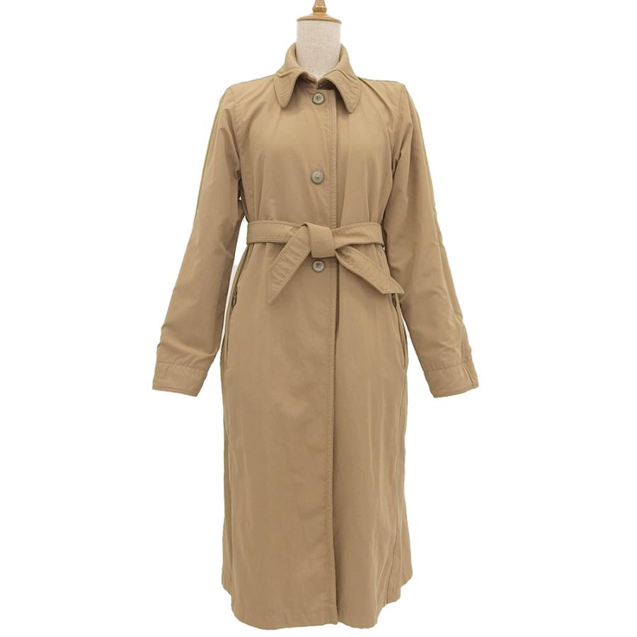 MaxMara マックスマーラベージュロングコートベルト付き38