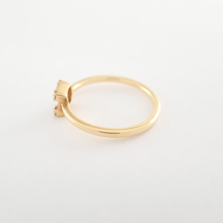 美品 BELLESIORA ベルシオラ スクエアコレクション K18 0.14ct