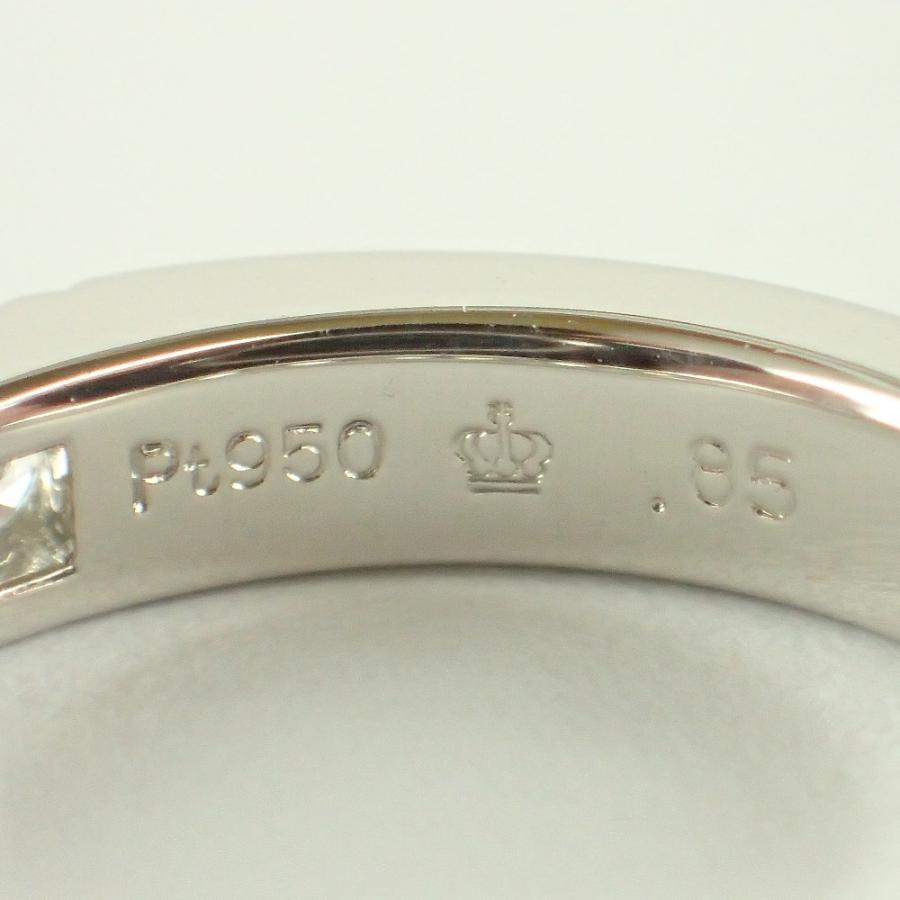 新品磨き/ ROYAL ASSCHER ロイヤル・アッシャー Pt950 ダイヤモンド11P