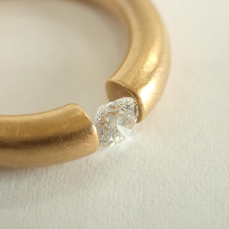 美品/ NIESSING ニーシング Au750 ダイヤモンド 0.306ct シュパン